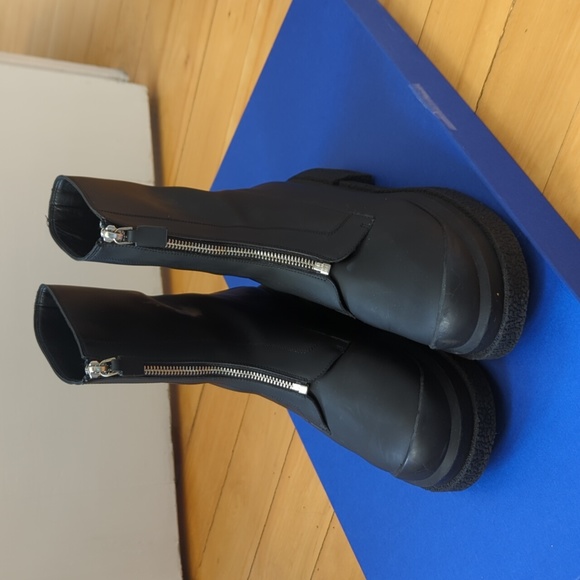STUART WEITZMAN Charli Zip Sport Leather Boots size 9 - Picture 3 of 10